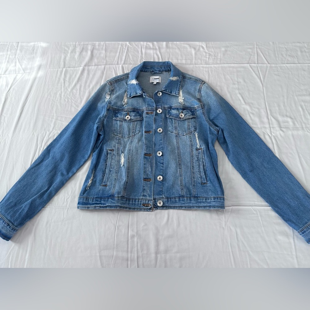 Ci Sono Light Blue Denim Jacket Size L